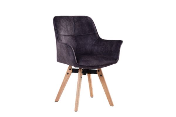 Picture of Test No Order - ASAMA Velvet Arm Chair (Black)