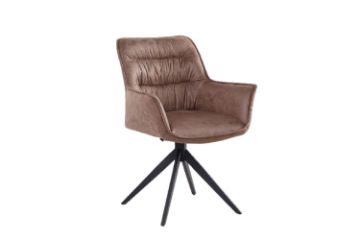 Picture of Test No Order - OVELA Air Leather Swivel Arm Chair (Brown)