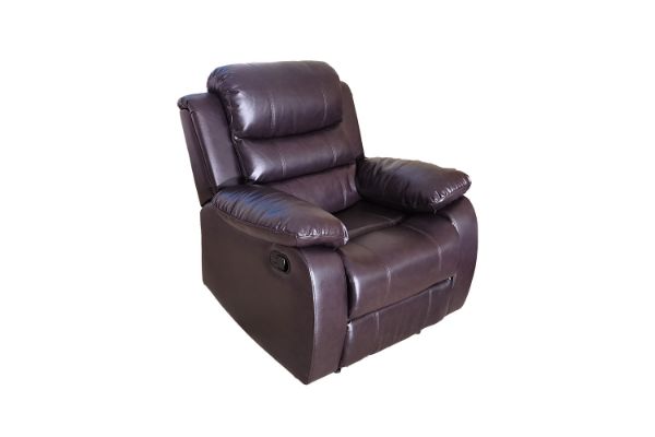 Picture of Test No Order - ALESSANDRO Air Leather Reclining Sofa Range(Brown) - 1R (Armchair)