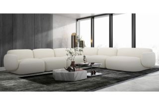 Picture of Test No Order - SUMMIT Fabric Modular Corner Sofa (White) - 6PC Big Corner Set