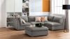 Picture of Test No Order - ASPECT Reversible Nappa Fabric + Memory Foam Sectional Modular Sofa (Grey)