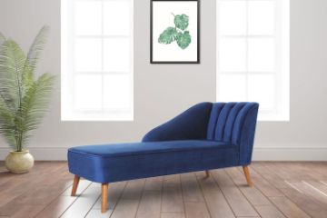 Picture of Test No Order - MONTANA Velvet Chaise/Daybed (Blue)