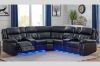 Picture of Test No Order - COBALT Power Reclining Sectional Sofa with LED Lights (Black)