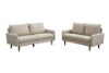 Picture of Test No Order - ZEN 3/2 Seater Fabric Sofa Range with Solid Wood Legs (Beige)