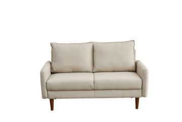 Picture of Test No Order - ZEN Fabric Sofa Range with Solid Wood Legs (Beige) - 2 Seater