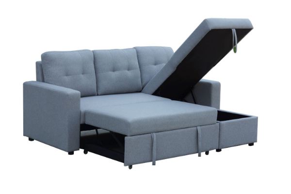 Picture of Test No Order - HARTFIELD Reversible Corner Sofa/Sofa Bed with Storage (Grey)