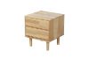 Picture of Test No Order - FOREST DREAM  Solid Rubberwood  2-Drawer Bedside Table (Straight leg)