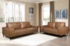 Picture of Test No Order - EASTWOOD 3/2 Seater Air Leather Sofa Range (Brown)