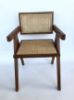 Picture of Test No Order - CHANDIGARH Solid Rubber Wood with Real Rattan Arm Chair (Walnut) - Single