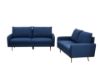 Picture of Test No Order - ZEN 3/2 Seater Fabric Sofa Range with Metal Legs (Dark Blue)