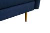 Picture of Test No Order - ZEN 3/2 Seater Fabric Sofa Range with Metal Legs (Dark Blue)