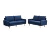 Picture of Test No Order - ZEN Fabric Sofa Range with Metal Legs (Dark Blue) - 2 Seater