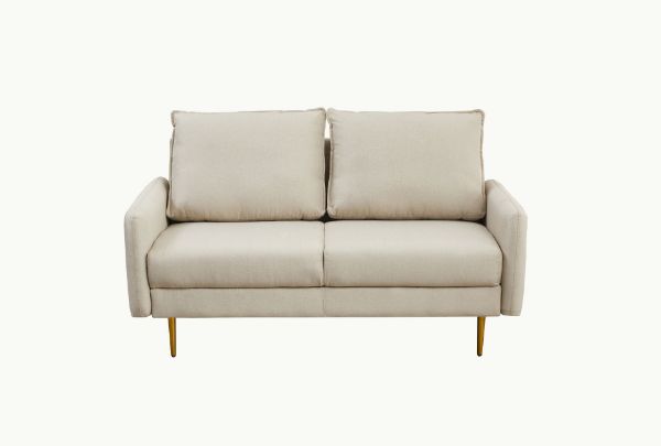 Picture of Test No Order - ZEN Fabric Sofa Range with Metal Legs (Beige) - 2 Seater