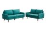 Picture of Test No Order - ZEN Fabric Sofa Range with Solid Wood Legs (Green) - 3 Seater