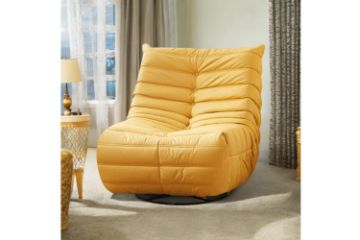 Picture of Test No Order - REPLICA TOGO 360° Swivel Reclining and Rocking Lounge Chair (Yellow)