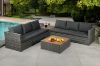 Picture of Test No Order - CONNERY Aluminum Frame Sectional Outdoor Wicker Sofa Set with Coffee Table & Corner Table