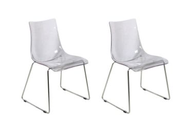 Picture of Test No Order - Crystal Dining Chair (Clear) - 2 Chairs in 1 Carton