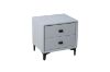 Picture of Test No Order - HOVER 2-Drawer Bedside Table (Silver Grey)