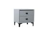 Picture of Test No Order - HOVER 2-Drawer Bedside Table (Silver Grey)