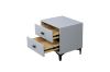 Picture of Test No Order - HOVER 2-Drawer Bedside Table (Silver Grey)