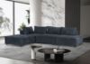 Picture of Test No Order - KONYA Velvet Fabric Sectional Sofa (Dark Grey)