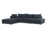 Picture of Test No Order - KONYA Velvet Fabric Sectional Sofa (Dark Grey)