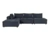 Picture of Test No Order - KONYA Velvet Fabric Sectional Sofa (Dark Grey)