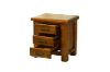 Picture of Test No Order - FLINDERS 3-Drawer Solid Pine Wood Bed Side Table