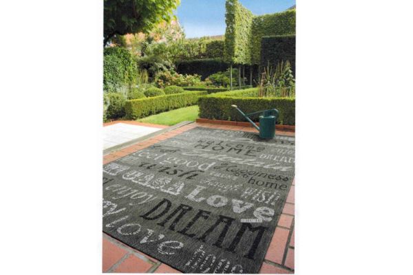 Picture of Test No Order - DECORA 80/120/200  Indoor/Outdoor Rug -Made In Belgium (Sqaures Grey)