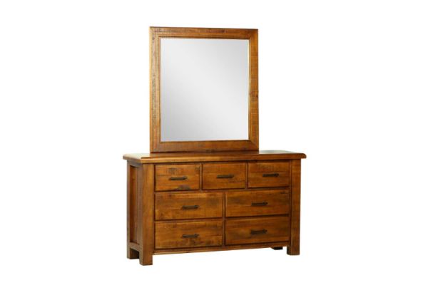 Picture of Test No Order - FLINDERS Solid Pine Wood Dressing Table with Mirror