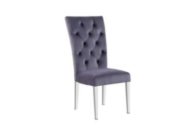 Picture of Test No Order - PHILIPE Velvet Dinning Chair (Grey)