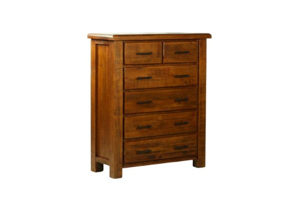 Picture of Test No Order - FLINDERS 6-Drawer Solid Pine Wood Tallboy 