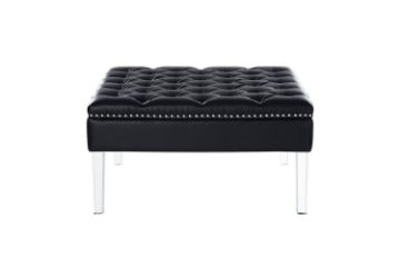 Picture of Test No Order - CLOVER Button Tufted Cocktail Ottoman (Dark)