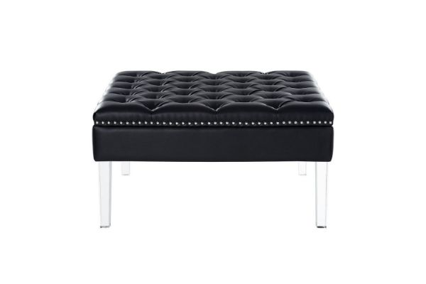 Picture of Test No Order - CLOVER Button Tufted Cocktail Ottoman (Dark)