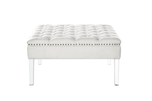 Picture of Test No Order - CLOVER Button Tufted Cocktail Ottoman (Beige)