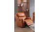 Picture of Test No Order - HARRY Air Leather Reclining Sofa Range with Console and Storage (Orange)