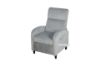 Picture of Test No Order - AMINAH Push-Back Reclining Velvet Chair (Light Grey)