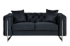 Picture of Test No Order - ASTRA Velvet Sofa Range (Black) - 2 Seater