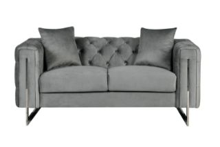 Picture of Test No Order - ASTRA Velvet Sofa Range (Grey) - 2 Seater