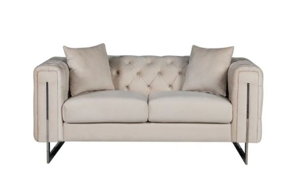 Picture of Test No Order - ASTRA Velvet Sofa Range (Cream) - 2 Seater