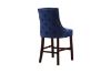 Picture of Test No Order - FRANKLIN Velvet Counter Chair Solid Rubber Wood Legs (Navy Blue)