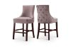 Picture of Test No Order - FRANKLIN Velvet Counter Chair Solid Rubber Wood Legs (Pink)