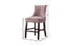 Picture of Test No Order - FRANKLIN Velvet Counter Chair Solid Rubber Wood Legs (Pink)