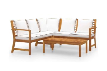 Picture of Test No Order - WATFORD Solid Acacia Wood Outdoor Corner Sofa Set 