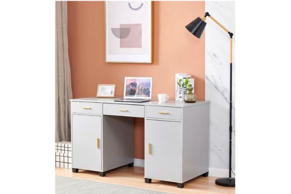 Picture of Test No Order - ARTISS 120 Computer Desk with Storage (Grey)