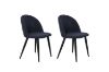 Picture of Test No Order - SOLIS Dining Chair with Black Metal Legs (Dark Blue)