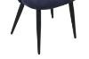 Picture of Test No Order - SOLIS Dining Chair with Black Metal Legs (Dark Blue)