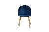 Picture of Test No Order - SOLIS Velvet Dining Chair with Wood Color Metal Legs (Blue)