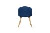 Picture of Test No Order - SOLIS Velvet Dining Chair with Wood Color Metal Legs (Blue)