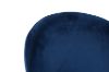 Picture of Test No Order - SOLIS Velvet Dining Chair with Wood Color Metal Legs (Blue) - Single